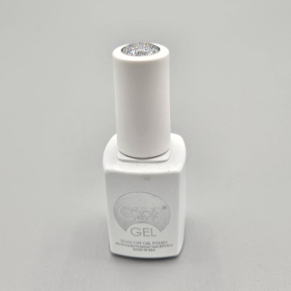 Color Club Gel‎ Polish On The List GEL1190 Silver Holographic Glitter 15mL